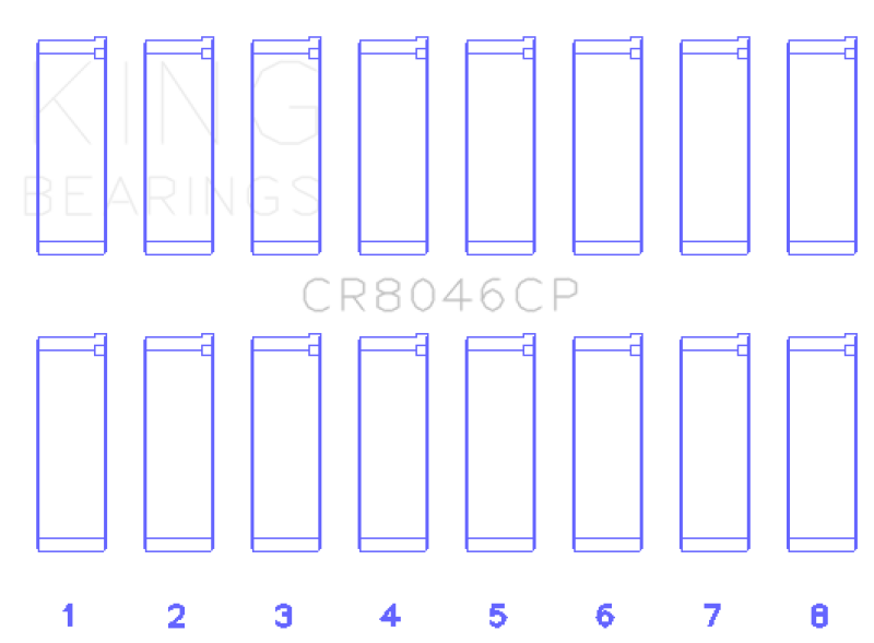 King Engine Bearings Porsche M 48.00/M 48.50 (Size 0.75) Connecting Rod Bearing Set