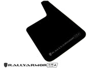 Rally Armor Universal Black UR Plus Mud Flap  w/ Metallic Black Logo - Pair