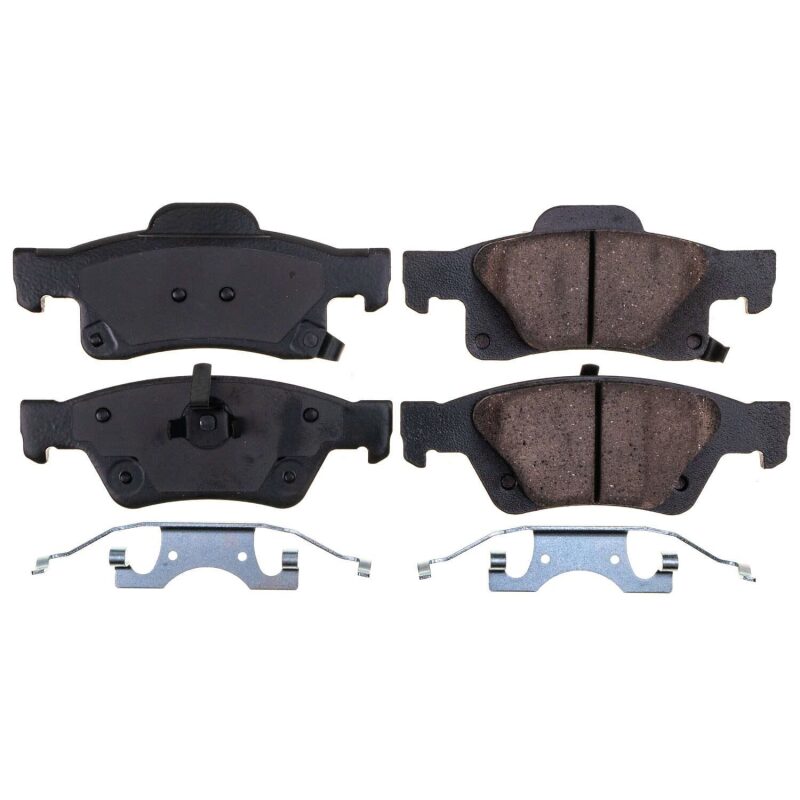 Power Stop 2021 Jeep Grand Cherokee Rear Z17 Evo Ceramic Brake Pads w/Hardware
