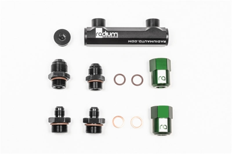 Radium Engineering Bosch Pumps 4 Port Manifold Reuses Check Valves - Universal