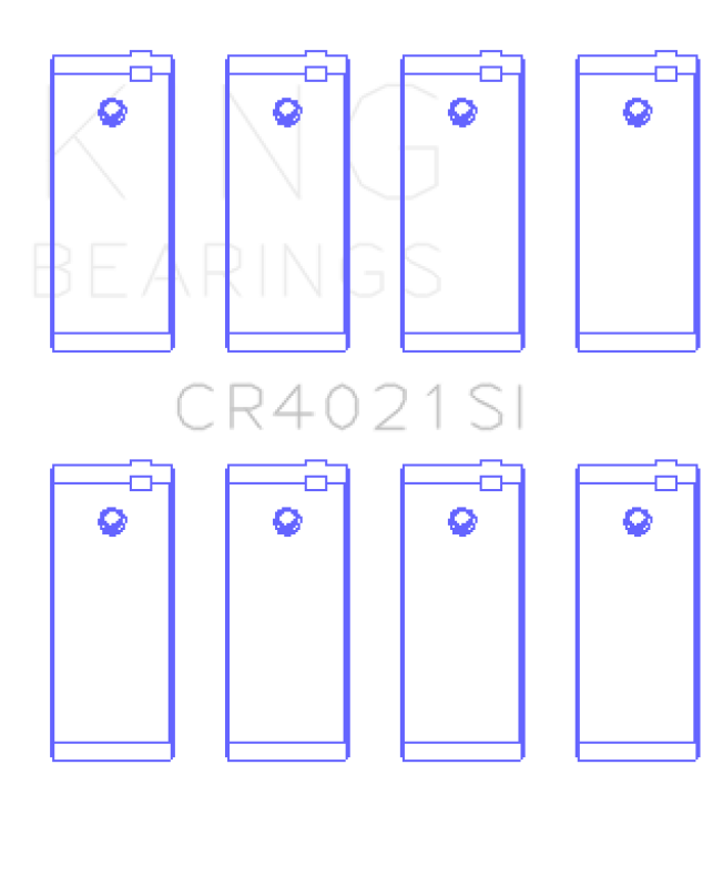 King Engine Bearings Escort 1.9 1987/89 (Size +1.0mm) Connecting Rod Bearing Set