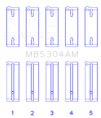 King Engine Bearings Kia/Mazda DOHC 16 Valve/SOHC 16 Valve/SOHC 8 Valve (Size STD) Main Bearing Set