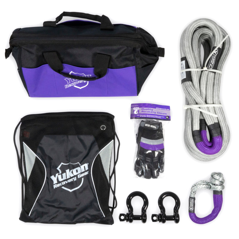 Yukon Gear Recovery Gear Kit w/7/8in Kinetic Rope