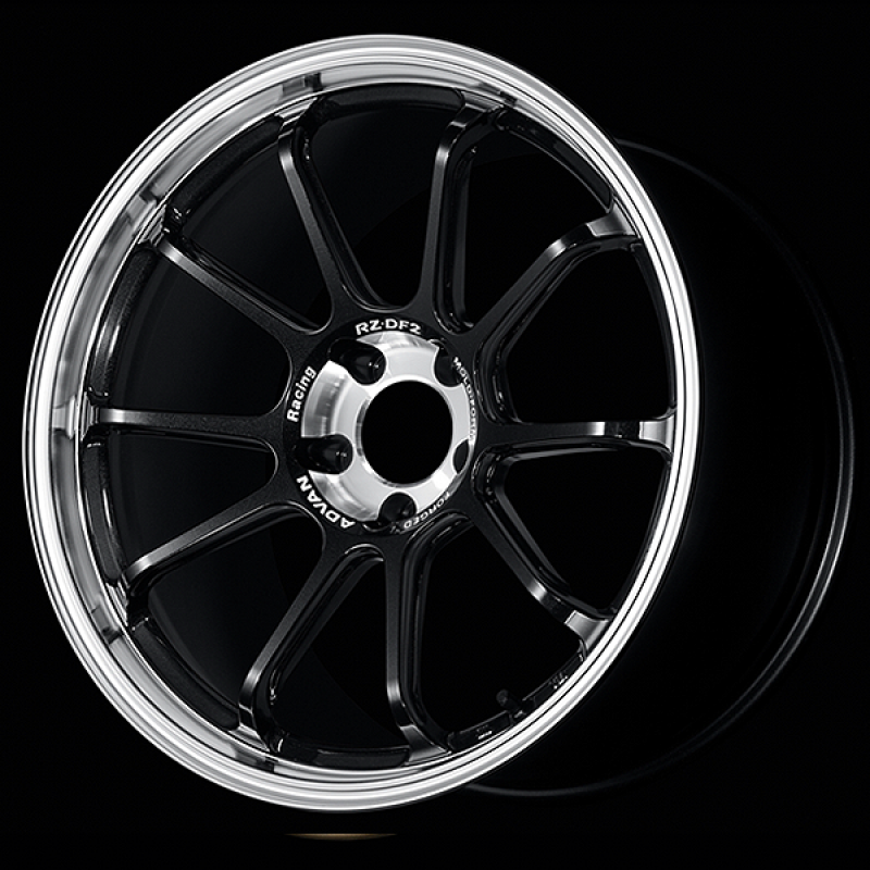 Advan RZ-DF2 20x11.0 / +15 Offset / 5x114.3 / 73mm Bore / Diamond Cut and Racing Titanium Black
