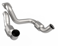 Kooks 20-22 Ford F250 7.3L V8 / Ford F350 7.3L V8 3in SS High Output Green Catted Connecting Pipes