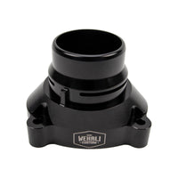 Wehrli 11-25 Ford Power Stroke 6.7L Billet Aluminum Thermostat Housing - Black Anodized