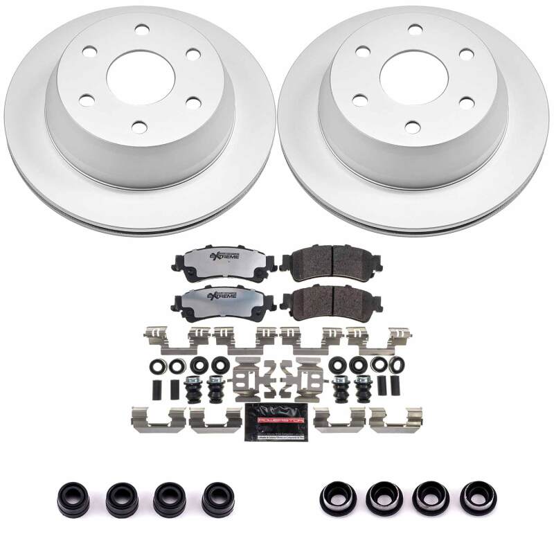 Power Stop 03-05 Chevrolet Astro Rear Z36 Coated Truck & Tow Brake Kit