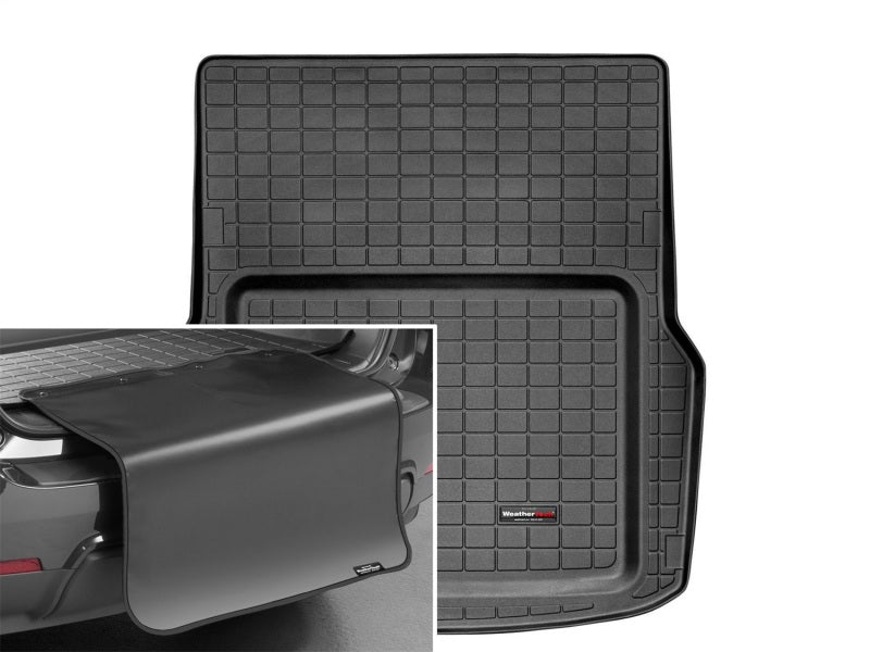 WeatherTech 05-10 Audi A8/07-09 S8 Cargo Liner w/ Bumper Protector - Black