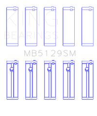 King Engine Bearings Land Rover 224Dt (Size +0.50mm) Main Bearing Set