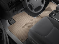 WeatherTech 04-10 Toyota Sienna Front Rubber Mats - Tan