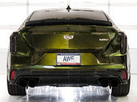 AWE Tuning 2021+ Cadillac CT4-V Blackwing SwitchPath Exhaust - Diamond Black Tips