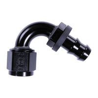 Russell 8AN Twist-Lok 120 Degree Hose End - Black