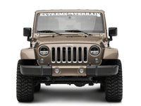 Raxiom 97-18 Jeep Wrangler TJ & JK Axial 7-In LED Headlights w/ DRL - Black Housing (Clear Lens)