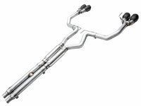 AWE 2024 Ford Mustang GT Fastback S650 RWD Track Edition Cat-Back Exhaust w/ Quad Diamond Black Tips