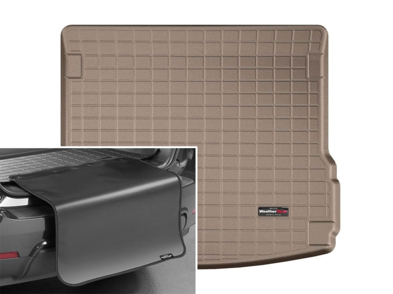 WeatherTech 2015+ Porsche Macan Cargo With Bumper Protector - Tan