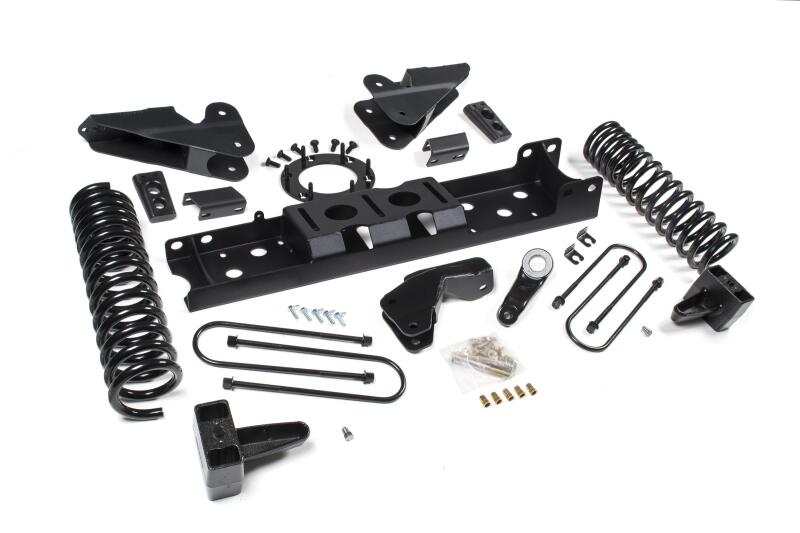 Zone Offroad 2019 Ram 3500 4.5in Radius Arm Brkt 2in Rr Block w/ Overload 6-Bolt T-Case Nitro Shocks