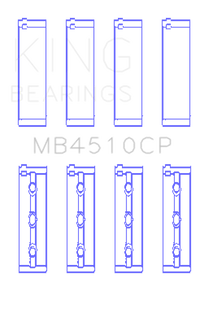King Engine Bearings Nissan Vq40DE (Size +0.50mm) Main Bearing Set