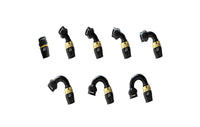 GReddy AN04 STRAIGHT HOSE END SWIVEL BLACK/GOLD ANODIZED