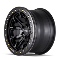 Dirty Life 9303 DT-1 17x9 / 5x139.7 BP / -38mm Offset / 108mm Hub Matte Black Wheel - Beadlock