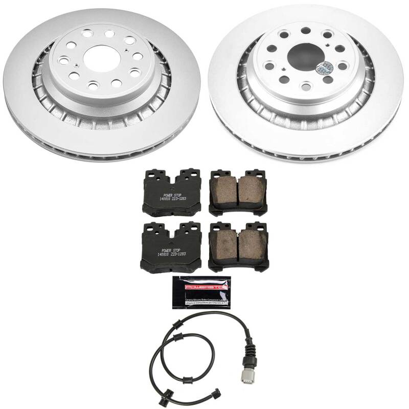 Power Stop 07-09 Lexus LS460 Rear Z23 Coated Brake Kit