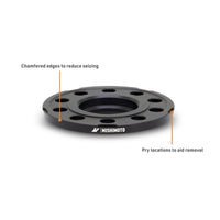 Mishimoto Wheel Spacers - 5x112 - 66.5 - 12 - M14 - Black