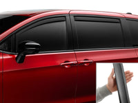 WeatherTech 17-26 Chrysler Pacifica Front Rear Side Window Deflectors - Matte Blk