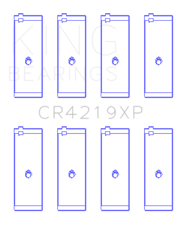 King Engine Bearings Toyota 1RZ/ 2RZ/ 3RZ (Size 0.26) Connecting Rod Bearing Set