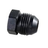 Fragola -16AN Aluminum Flare Plug - Black