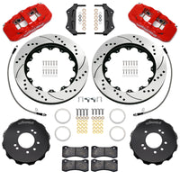 Wilwood 89-98 Nissan 240SX/89-94 Skyline/90-96 300ZX Aerolite 6R Front BBK w/ 14in D/S Rotors - Red