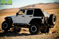 DV8 Offroad 07-18 Jeep Wrangler JK 2 Piece Fast Back Hard Top 4 Door - Black (DS Only)