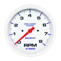 Autometer Speedometer Gauge 5 inch 50MPH GPS Marine Carbon Fiber