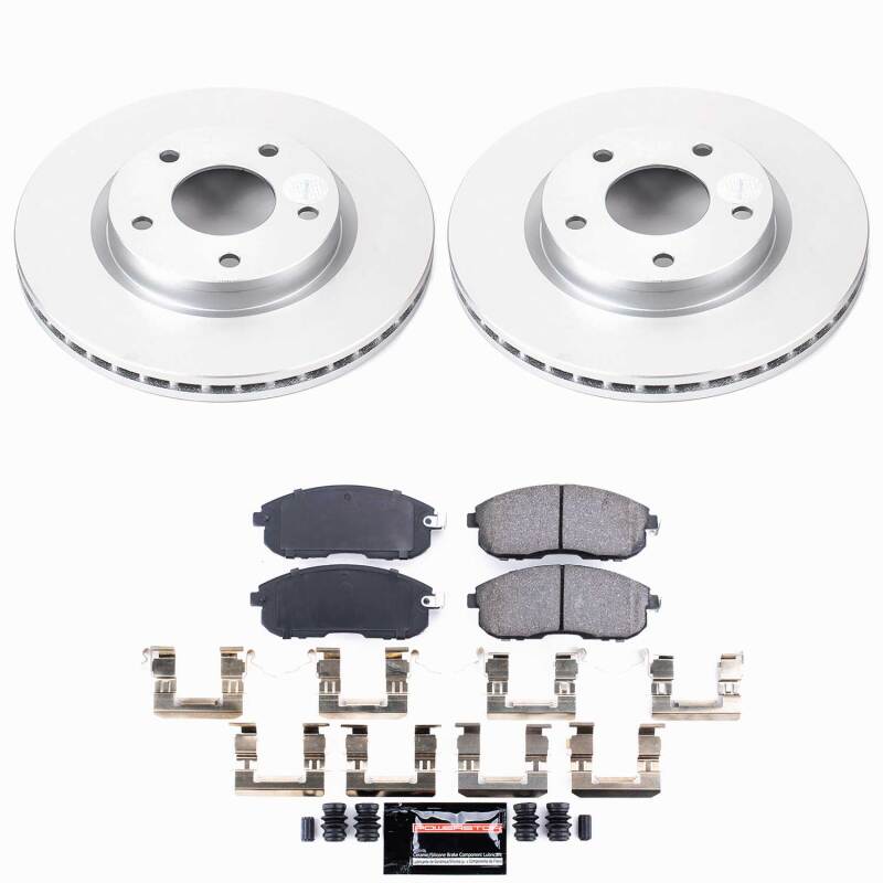 Power Stop 13-19 Nissan Sentra Front Z23 Coated Brake Kit