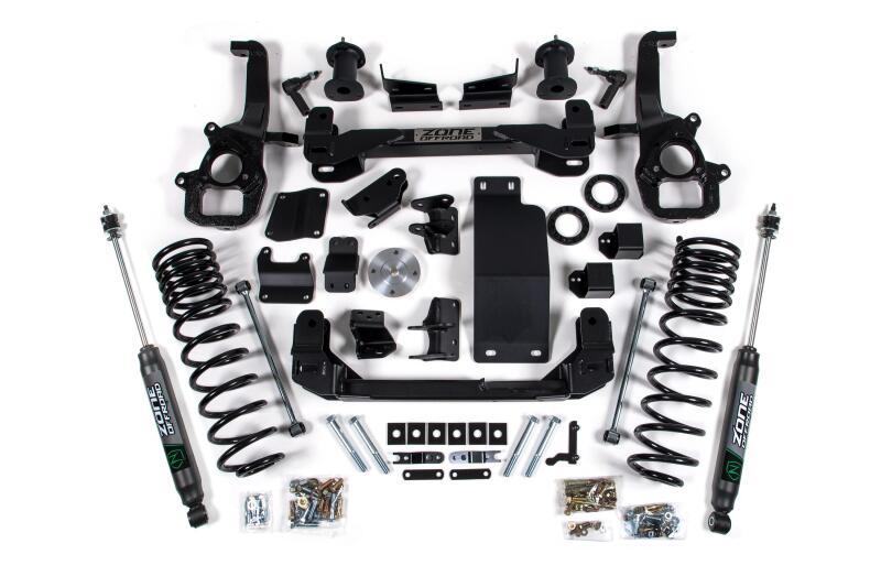 Zone Offroad 20-21 Ram 1500 4WD 4in Front 3in Rear Suspension Lift System