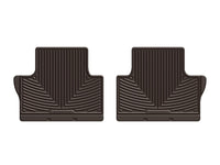 WeatherTech 2007-2014 Volvo S80 Rear Rubber Mats - Cocoa