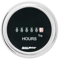 Autometer Traditional Chrome 52mm 100k Short Sweep Electronic Hourmeter