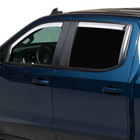 Putco 16-20 Nissan Titan Crew Cab (Set of 4) Element Chrome Window Visors