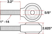 SPC Performance xAxis Rod End Ball Joint