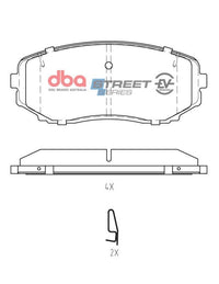 DBA 07-14 Ford Edge AWD Front SSEV Street Series Brake Pads