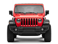Raxiom 18-22 Jeep Wrangler JL/JT Axial 9-Inch LED Headlights w/RGB Halo- Black Housing (Clear Lens)