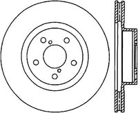 StopTech 05-10 Subaru Impreza WRX/STi Slotted & Drilled Right Front Rotor