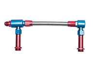 Russell Performance -8 AN to -8 AN ProFlex Holley 4500 Dual Inlet Carb Kit (Red/Blue)