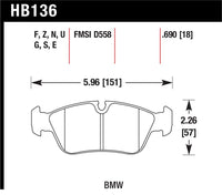Hawk Performance Ceramic Street Brake Pads