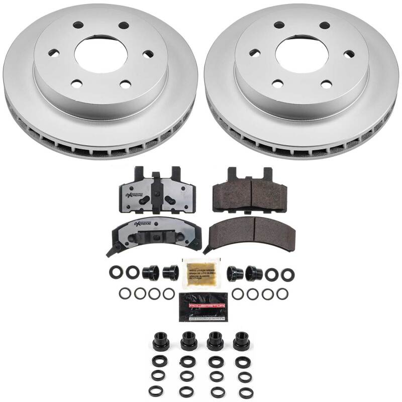 Power Stop 99-00 Cadillac Escalade Front Z36 Coated Truck & Tow Brake Kit