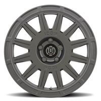 ICON Ricochet 17x8 5x108 38mm Offset 6in BS Satin Black Wheel