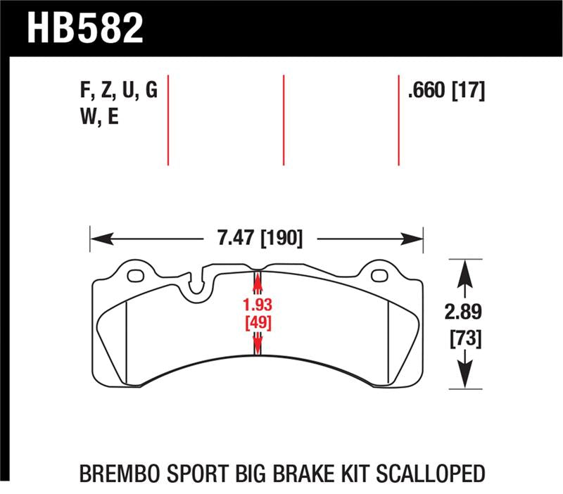 Hawk Brembo Caliper Family M Blue 9012 Race Brake Pads