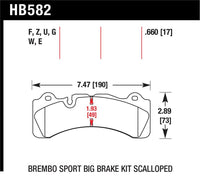 Hawk Brembo Caliper Family M Blue 9012 Race Brake Pads