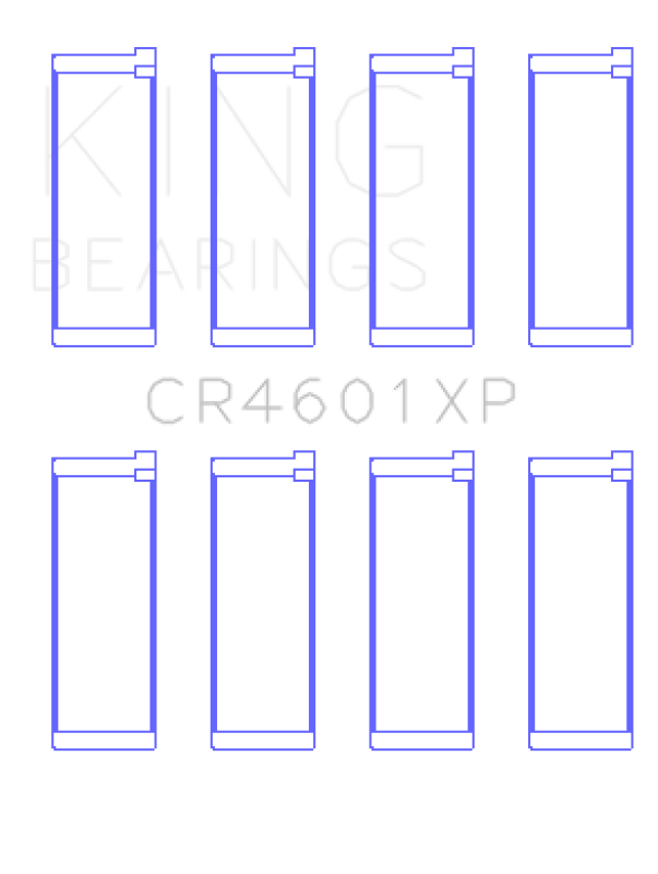 King Lancia HF Integrale 2.0L 8v/16v (Size +0.25mm) Connecting Rod Bearing Set (Set of 4)