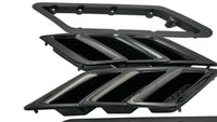 Roush 2015-2023 Roush Mustang Fender Vent Heat Extractors - Gloss Black