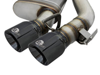 aFe MACHForce XP 3in 304 SS Axle-Back Exhaust Dual Exhaust (NPP) w/ Black Tips 16-17 Camaro SS V8