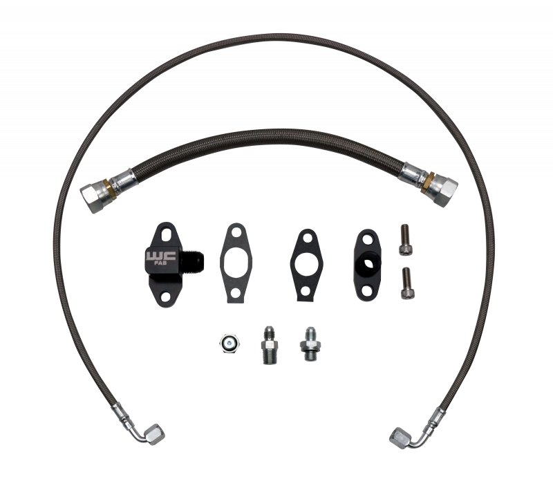Wehrli Duramax LLY/LBZ/LMM/LML S300 Single Turbo Oil Line Kit